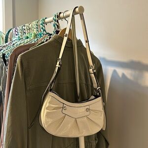 Cream Purse with Heart Charm